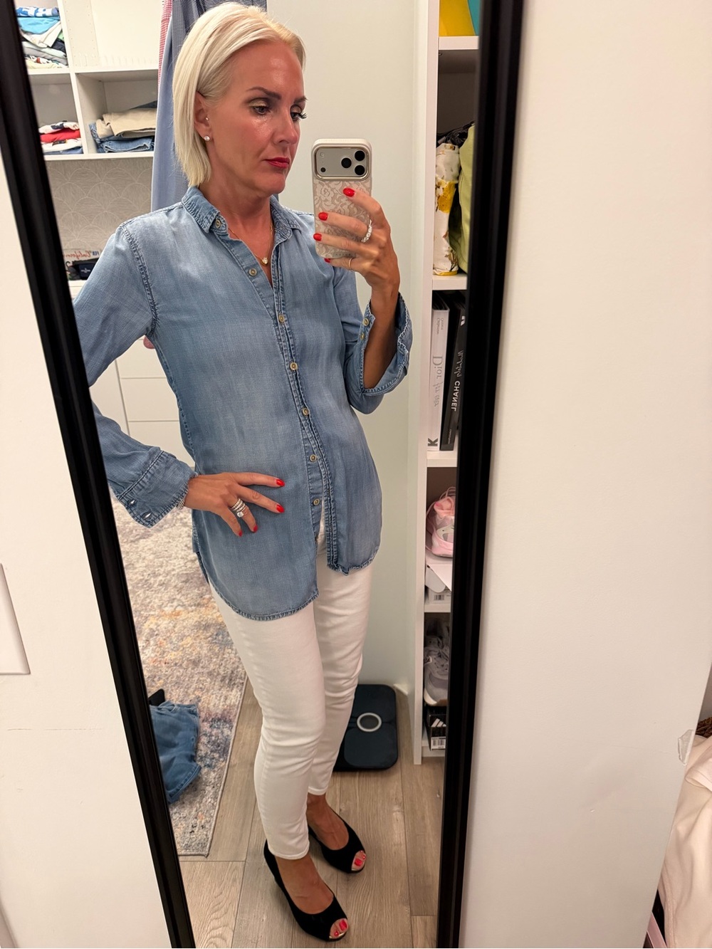 CLOTH & STONE Chambray button down